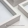 Set of 3 Mdf Home Decor Picture Photo Frame White 3D Deep Shadow Box Display Case