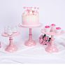Set of 4 Colors Gold White Metal round Cupcake Stands Set Cake Dessert Display Wedding Cake Stand