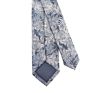 Shengzhou Blue Color Palm Leaf Allover Woven Jacquard Manufacture Suit Necktie