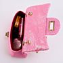 Shiny Children Handbag High End Pu Children's Shoulder Bag Pink Mobile Phone Bag Kid Evening Party Purse Bags