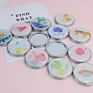 Shiny Crystal Liquid Quicksand Fruit Watermelon Mirror Starry Card Catcher Blueberry Strawberry Maiden Series Pocket Mirror