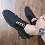 Shoes Stock Moccasins 38-44 Men's Loafers Genuine Leather Upper Rubber Out Sole Breathable
