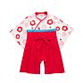 Short Sleeve Infant Toddlers Clothing Solid Color Newborn Kimono Romper Baby
