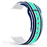 Silicone for Apple Watch Band, Sizes 38Mm and 42Mm with Red/Green Stripe Sport Watch Strap 40Mm and 44Mm