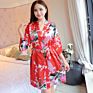 Silk Long Sets Kimono Robe Women