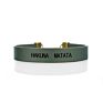 Simple Design Vintage Leather Bracelet Engraved Words Hakuna Matata Inspirational Dream Bracelets for Kids Sons Daughters Gifts