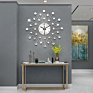 European home  multi function silver wall clock