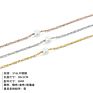 Simple Gold Plated Fade Resistant Small Pearl Charm Clavicle Chain Necklace 316L Stainless Steel Pearl Choker Necklace