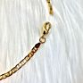 Simple Thin Silver Gold Chain Color Ankle Cuban Gold Stainless Steel Link Anklet