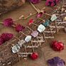 Single Stone Gold Chain Adjustable Crystal Bracelets Natural Nugget Quartz Crystal Simple Bracelet