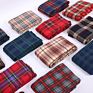 Size Luxury Printed Two Sides Plaid Plain Polyester Fleece Throw Blanket