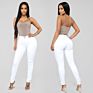 Skinny Stretch Jeans Pencil Pants Women High Waist Solid Color Denim Ankle-Length Pants Autumn 1Pc/Polybag 7-15 Days