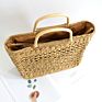 Sling Shoulder Handicrafts Woven Wicker Flax Weave Picnic Beach Rattan Straw Bag