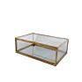 Small Glass Box Design Small Gold Jewelry Ring Box Accessories Jewellery Box Glass for Collections
