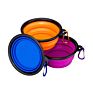 Small Water Folding Portable Travel Feeder Foldable Silicone Collapsible Food Bowl Pet Dog Bowl for Waiking Sports