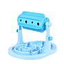 Smart Pet Feeder Adjustable Height Interactive Cat Dog Toy Roller-Type Food Slow Feeder Dog Bowl