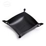 Snap Men's Foldable Leather Valet Coin Tray