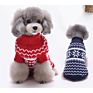Snowflake Dog Christmas Sweater Pattern Pet Cat Dog Clothes