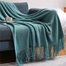 Sofa Blanket Pineapple Grid Knitted Blanket Office Nap Air Conditioning Waffle Blanket