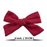 Soft Cotton Linen Fabric Bow Hair Clips Schoolgirl Sailor Bow Clips Baby Girls Hair Accessories