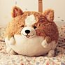 Soft round Corgi Dog Plush Toys Dolls