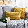 Solid Cushion Cover Cotton and Linen Double Tufted Nordic Ins Pillowcase Home Sofa Pillowcase