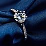 South Korea Simple Diamond Women's Ring 925 Sterling Silver Adjustable Rings Jewelry