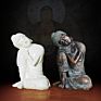 Southeast Asian Style Buddha Decor Thai Imitation Bronze Sleeping Buddha Statue Home Decor Resin Crafts Other Home Decor