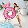 Sparkling Pvc Floating Mermaid Tail Swimming Ring Water Park Inflatable Swimming Ring