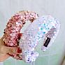 Special Thick Sequin Sponge Hairband Women Padded Headband Designed Headbands