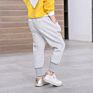 Spring Autumn Colorful Solid Cotton Long Length Children Sweatpants, Kid Casual Sports Pants Alkz182