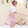 Spring Autumn Girl Solid Velvet Bell Bottoms Long Cotton Kids Pants