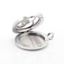 Stainless Steel Angel Wing Locket Pendant Aromatherapy Essential Oil Diffuser Necklace Jewelry