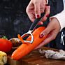Stainless Steel Blade Potato Y Zinc Alloy Peeler Vegetable Peeler for Fruit with Non-Slip Handle