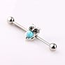 Stainless Steel Body Jewelry Owl Ear Piercing Industrial Barbell