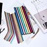 Stainless Steel Drinking Straws Environmentally Friendly Gold Edible Straw Metal Drinking Straws Set