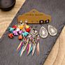 Stainless Steel Ethnic Earrings Woman Colorful Retro Tassel Pendant Earrings Bohemian Jewelry Earrings