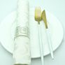 Stainless Steel Gold and Silver High-End Wedding Banquet Decorations Napkin Ring