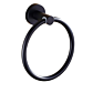 Stainless Steel round Wall - Mounted Black Finished Bath Towel Ring