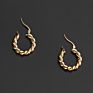 Stainless Steel Vintage Twist Earrings