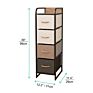 Star Creation 4 Drawer Foldable Storage Cabinet