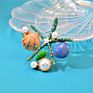 Starfish Brooch Pins Jewelry Rhinestone Pearl Broche Elegant Natural Shell Brooches Lady Brooch Pins