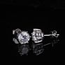 Starsgem 925 Silver Diamond Moissanite 1Ct 6.5Mm Sterling Silver Stud Earrings