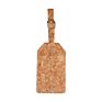 Stock Luggage Tag Cork Textured Pu Leather Luggage Tag in Stock