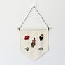 Stock Multi Color Pennant Enamel Pin Banners Blank Canvas Flag for Diy Linen Nursery Banner Natural Canvas Flag