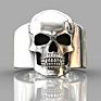 Stock Rts Men's Carbide Hip Hop Skull Ring Skull Punk Gothic Jewelry Engagement Wedding Party Ring for Men