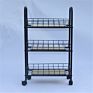 Storage Wire Shelving 3 Layer Shelf Trolley Kitchen Island Cart