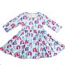 Style Baby Boutique Rainbow Clothes Born Baby Dress for Girls