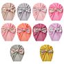 Style Baby Hats Lovely Newborn Printed Bow Milk Silk Stretchy Children's Hat Knot Bonnet Infant Turban