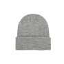 Style Direct Adults Warm Soft Acrylic Gray Woven Patch Plain Skiing Beanie Cap Knitted Hat